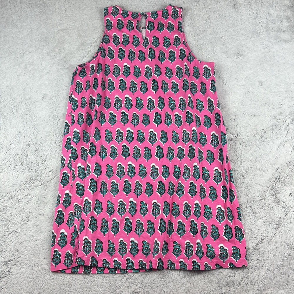 Boden Swing Jersey Dress Pink Artisan Bloom Sleeveless  Women 16-18 NO WAIST TIE - Picture 10 of 13